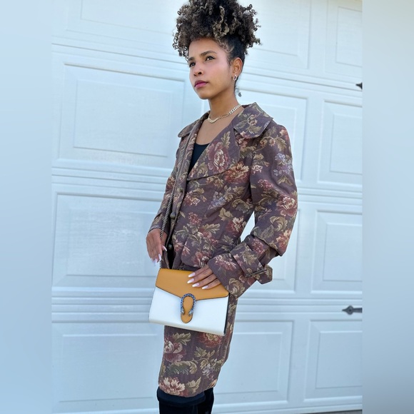 Gucci Women's Dionysus Chain Wallet & Crossbody Bag Leather Yellow/Off White - Picture 3 of 12